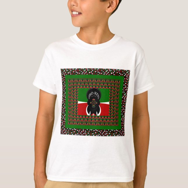 Jambo Kenya Art Print T-Shirt (Vorderseite)