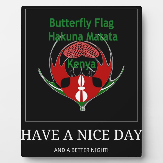 Jambo Kenya Fotoplatte (Vorderseite)