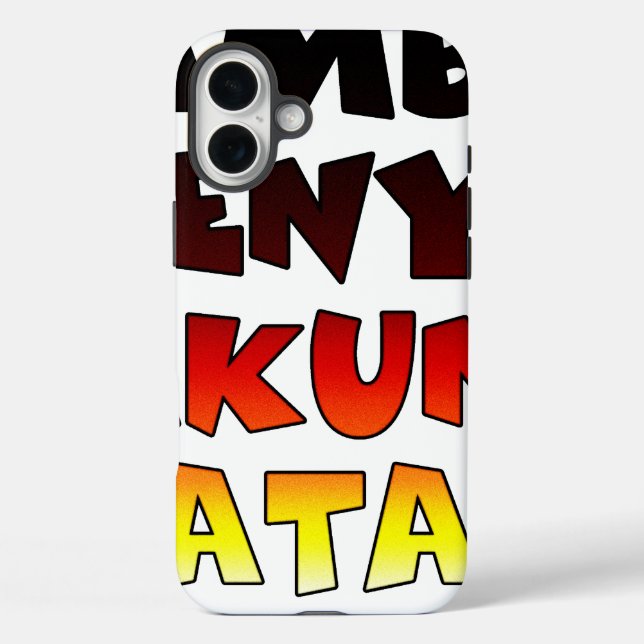 Jambo Kenya Hakuna Matata Case-Mate iPhone Hülle (Rückseite)