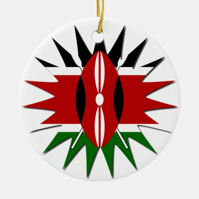 Jambo Kenya Hakuna Matata Keramikornament (Vorne)