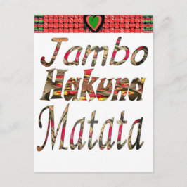Jambo Kenya! Hakuna Matata Postkarte