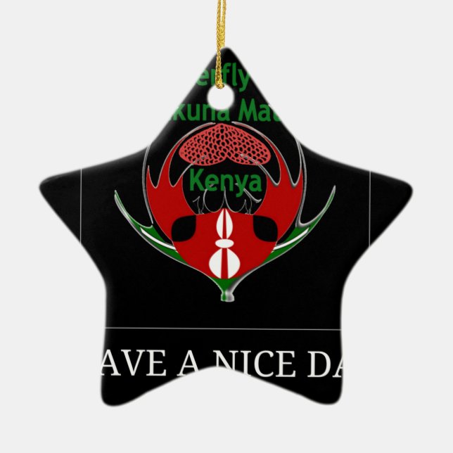 Jambo Kenya Keramikornament (Vorne)