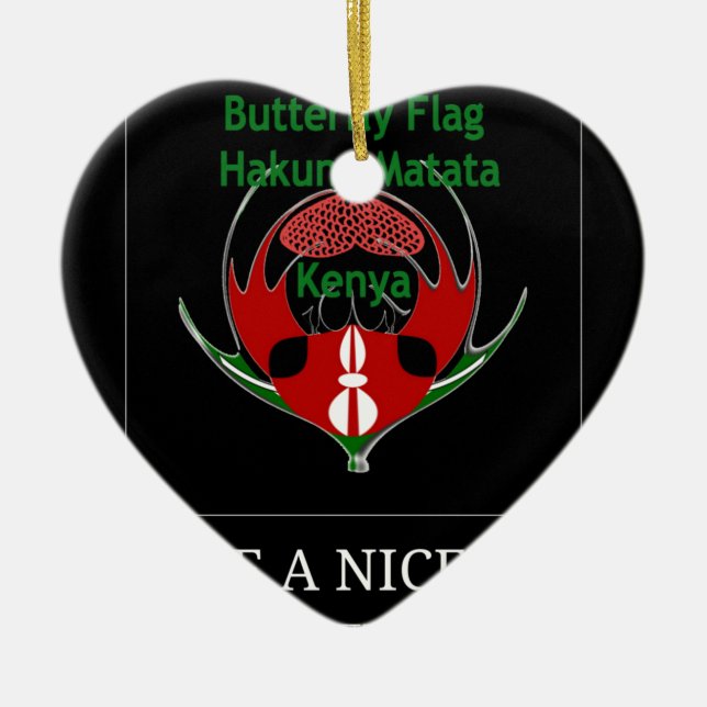 Jambo Kenya Keramikornament (Vorne)