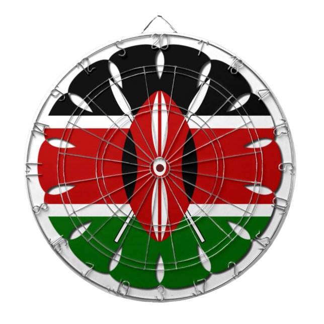 Jambo Kenyan Flag Dartscheibe (vorne)