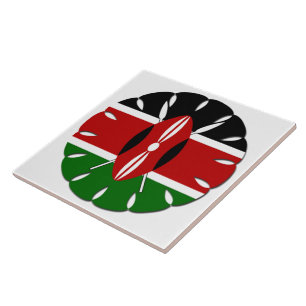 Jambo Kenyan Flag Fliese