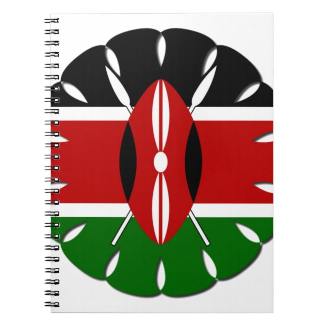 Jambo Kenyan Flag Notizblock (Vorderseite)