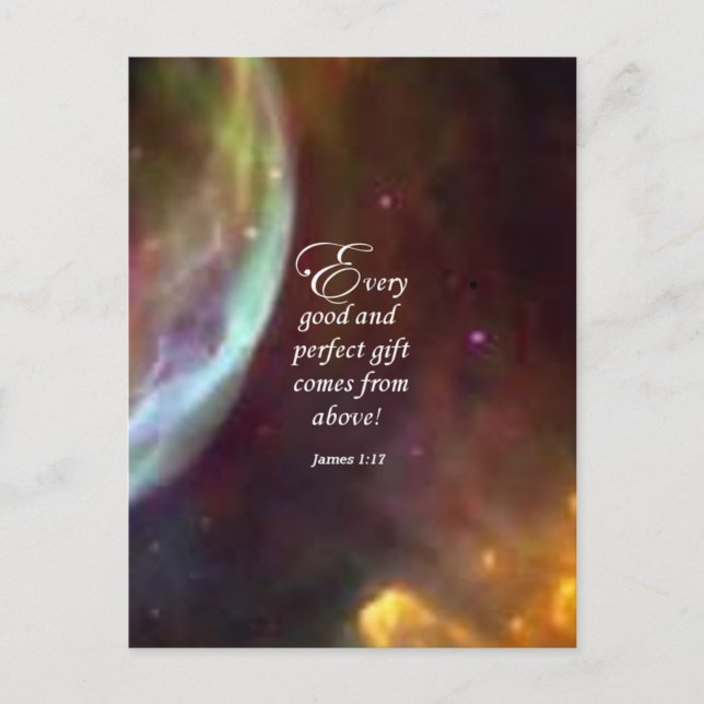 James 1:17 postkarte (Vorderseite)
