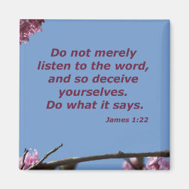 James 1:22 magnet