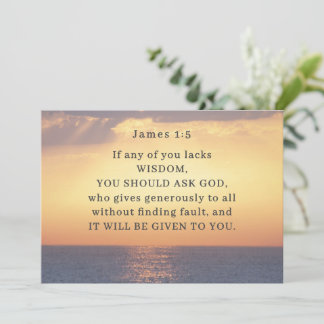 James 1:5 Wenn einer von Ihnen keine "Weisheit-Bib