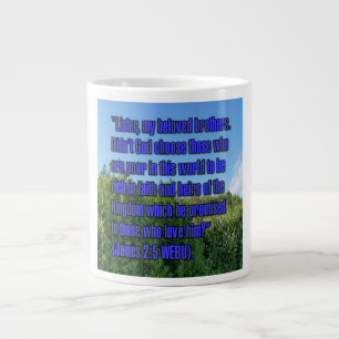 James 2:5 WEBU-Tasse Jumbo-Tasse