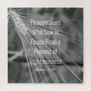 James 3:18 Bibelverse Ernte der Righefähigkeit Puzzle