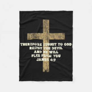 James 47 unterwirft sich Gott, der bösen Bibel Ver Fleecedecke