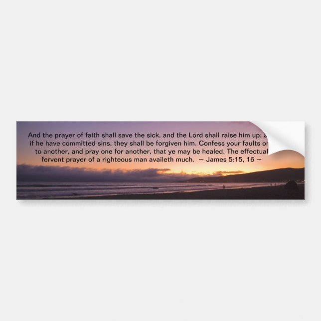 James 5:15-16 autoaufkleber (Vorne)