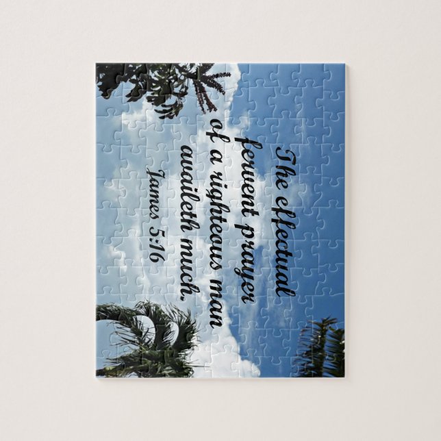 James 5:16 Das wirkungsvolle glühende Gebet der Puzzle (Vertikal)