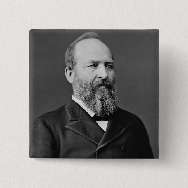 James A. Garfield Button (Vorderseite)