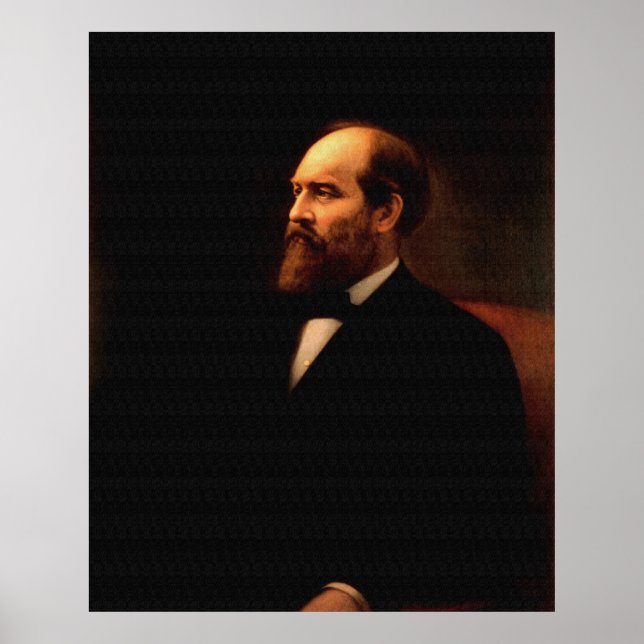 JAMES A. GARFIELD Portrait von Calvin Curtis Print Poster (Vorne)