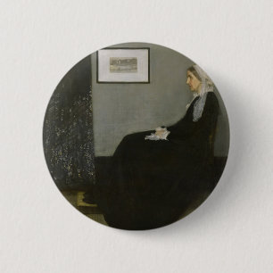 James Abbott Whistler - Pfeifermutter Button