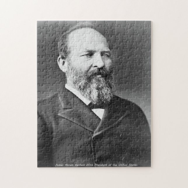 James Abraham Garfield 20. Präsident von Amerika. Puzzle (Vertikal)