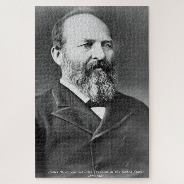 James Abraham Garfield 20. Präsident von Amerika. Puzzle (Vertikal)