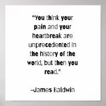 James Baldwin Quote Poster