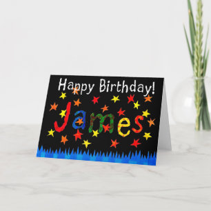 'James' Birthday Card Karte