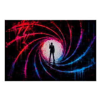 James Bond 007 Waffe Poster