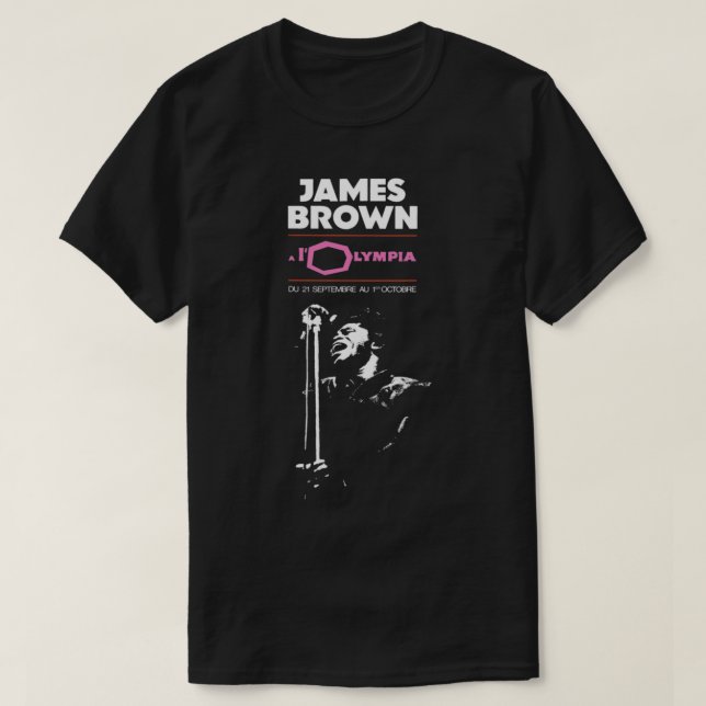 James Brown - Paris Concert - Godfather of Soul Es T-Shirt (Design vorne)