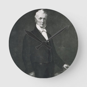James Buchanan, 15. Präsident des vereinigten Runde Wanduhr