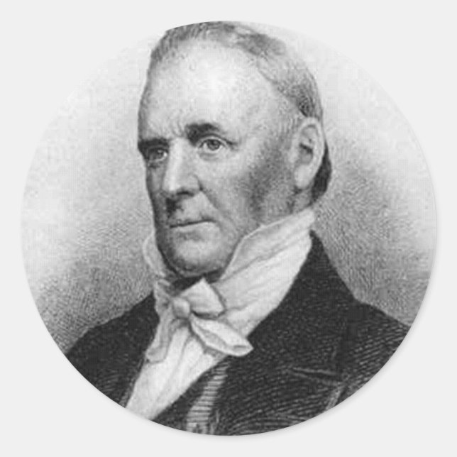 James Buchanan 15. Präsident Runder Aufkleber (Vorderseite)