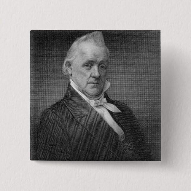 James Buchanan, graviert von Henry Bryan Hall Button (Vorderseite)