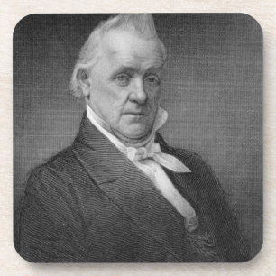 James Buchanan, graviert von Henry Bryan Hall Getränkeuntersetzer