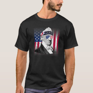 James Buchanan Patriotic American Flag 4. Juli T-Shirt