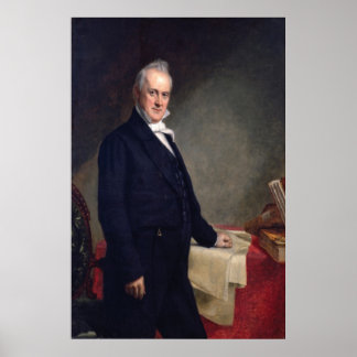 JAMES BUCHANAN Portrait von George P.A. Healy Poster