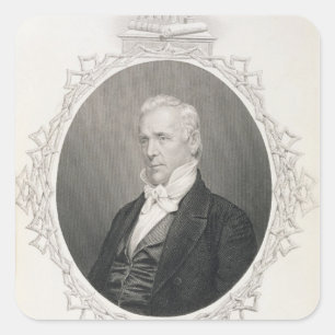 James Buchanan Quadratischer Aufkleber
