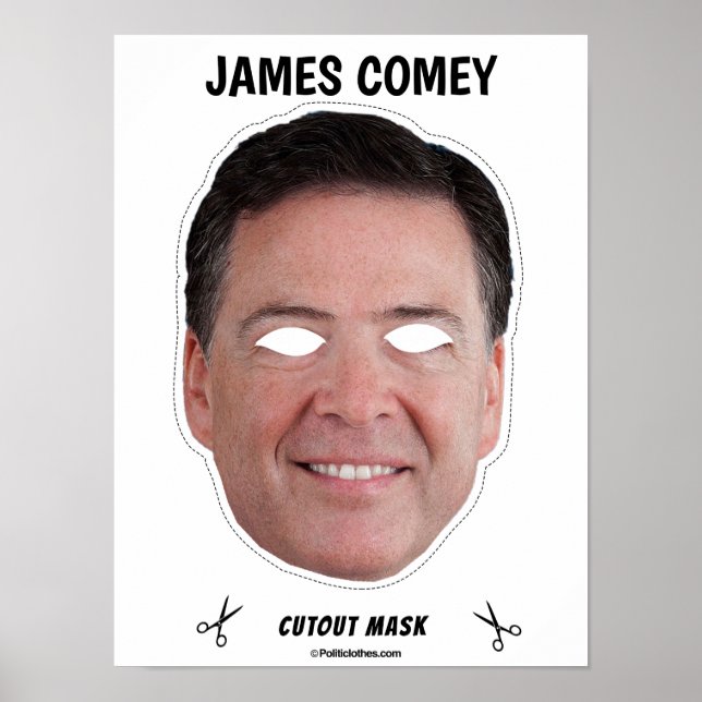 JAMES COMEY Halloween Mask Poster (Vorne)