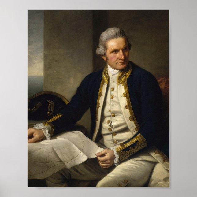 James Cook Portrait Poster (Vorne)