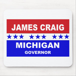 James Craig Michigan Governor Mousepad