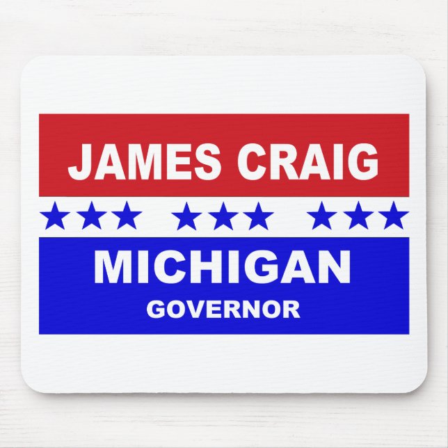 James Craig Michigan Governor Mousepad (Vorne)