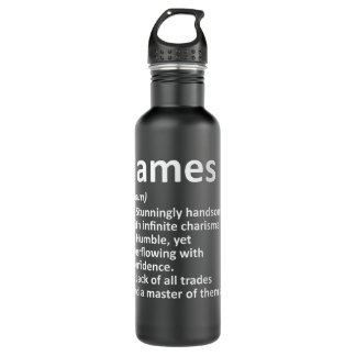 JAMES Definition Personalized Name Funny Birthday  Edelstahlflasche