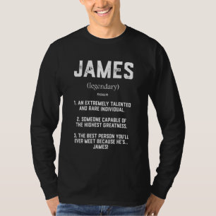 James Definition Talented Great Cosplay für James T-Shirt