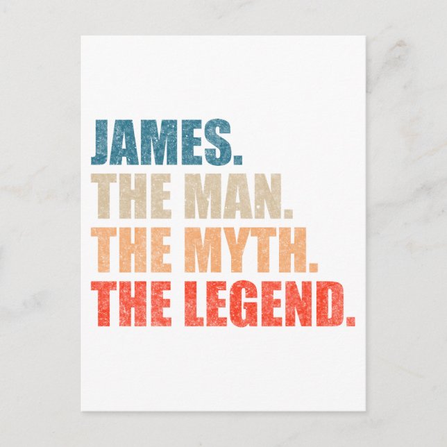James Der Mann der Mythos der Legende Postkarte (Vorderseite)