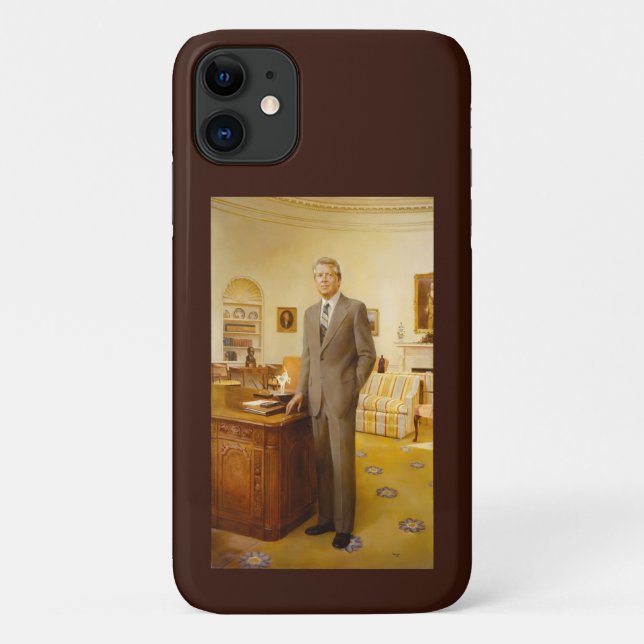 James Earl Carter Painted US-Präsident Portrait Case-Mate iPhone Hülle (Rückseite)