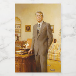 James Earl Carter Painted US-Präsident Portrait Lebensmitteletikett