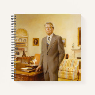 James Earl Carter Painted US-Präsident Portrait Notizbuch