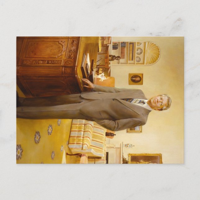 James Earl Carter Painted US-Präsident Portrait Postkarte (Vorderseite)