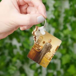 James Earl Carter Painted US-Präsident Portrait Schlüsselanhänger