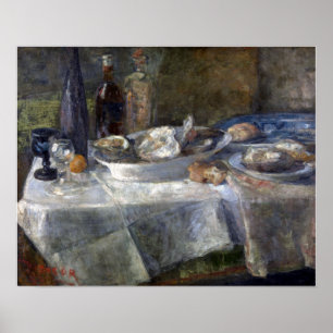 James Ensor Still Life mit Oysters Poster