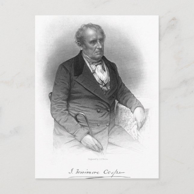 James Fenimore Cooper Postkarte (Vorderseite)