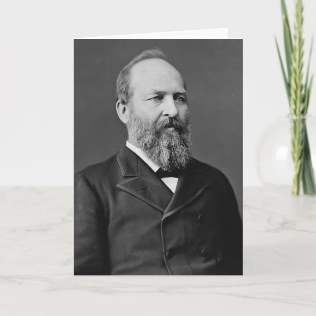 James Garfield 20. Präsident Karte (Vorderseite)