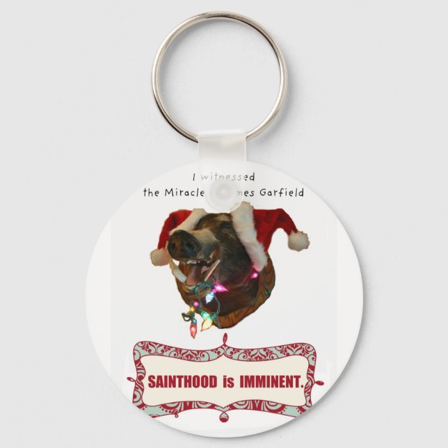 James Garfield: Schutzheilige der zufälligen Wunde Schlüsselanhänger (Vorderseite)